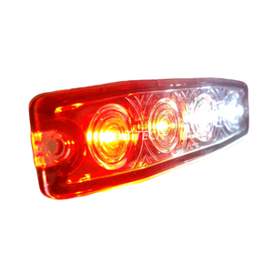 4 LED delgados de doble color durables luces intermitentes de luces estroboscópicas policiales