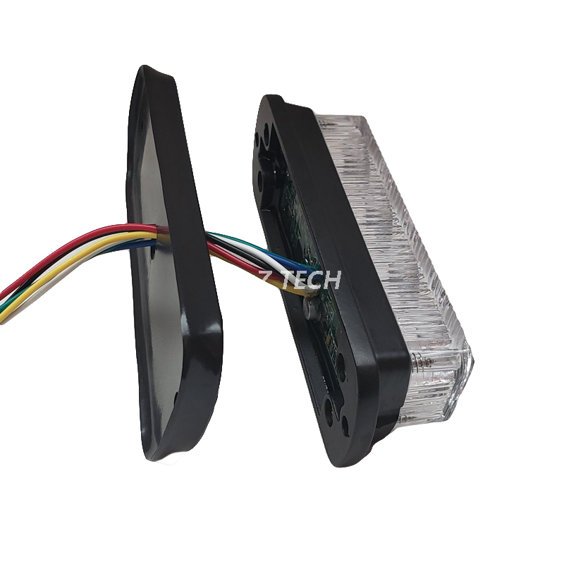 Nuevo diseño blanco y ámbar cambiado 20 patrones de flash luces de policía estroboscópicas LED