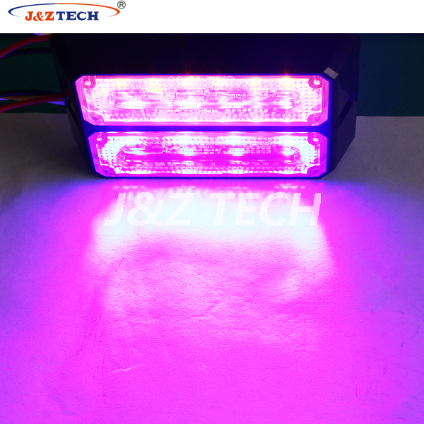 Luz estroboscópica LED de policía de rejilla de vehículo de emergencia de doble fila